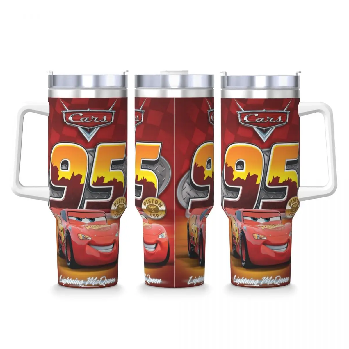 

Lightning McQueen Cars Speed Stainless Steel Tumbler Cartoon Mugs Cup Large Thermal Cups Heat Preservation Drinks Water Bottle
