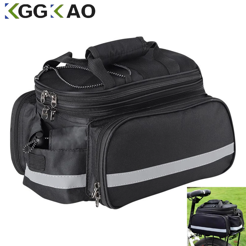 

Rear Pannier Bag,Large Capacity Multi-Function Bicycle Rack Carrier, Tail Seat Trunk Bag With Handbag Shoulder Strap for Storage