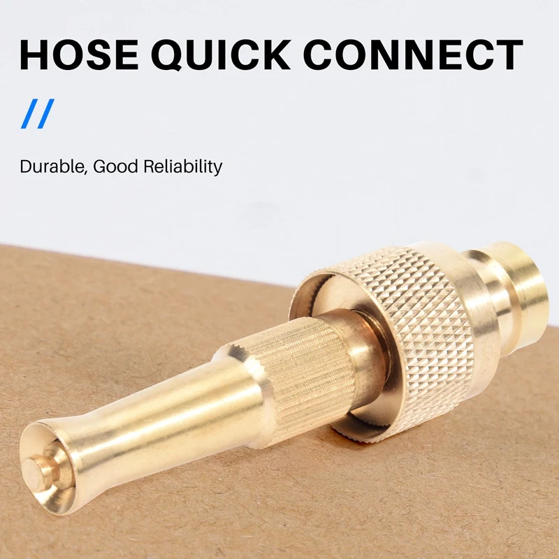 Brass High Pressure Car Wash Adjustable Straight Handle Hose Nozzle Garden Tool Faucet Home Accessories