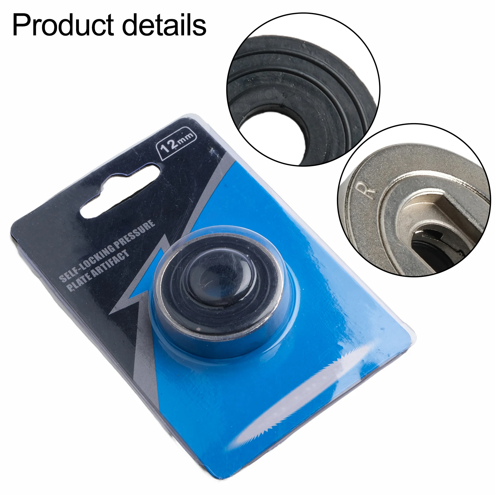 2232211111    1pc Self-Locking Pressing Plate Quick Release Flange Nut Power Chuck For 100 Type Grinder Cutting Disc Accessories