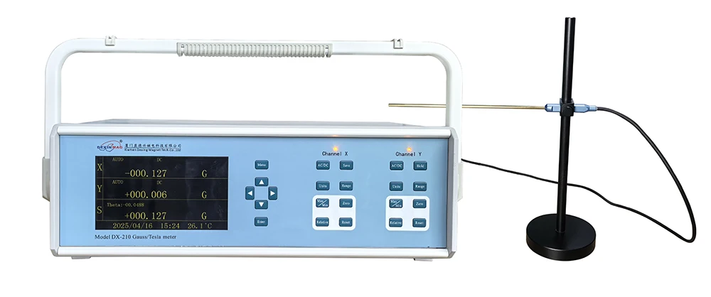 Two Dimensional DX-210 Digital Gauss Meter for  Magnetic Field Measurement