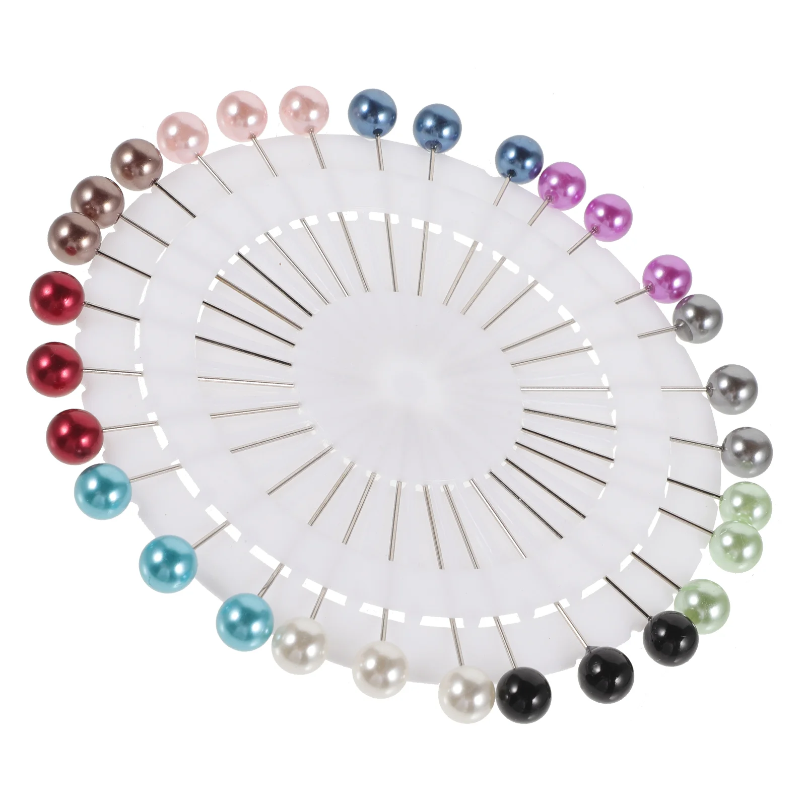 30 Pcs Pearl Long Scarf Buckle Wedding Shawl Pins Safety Small Needle Hijab Metal Women Miss