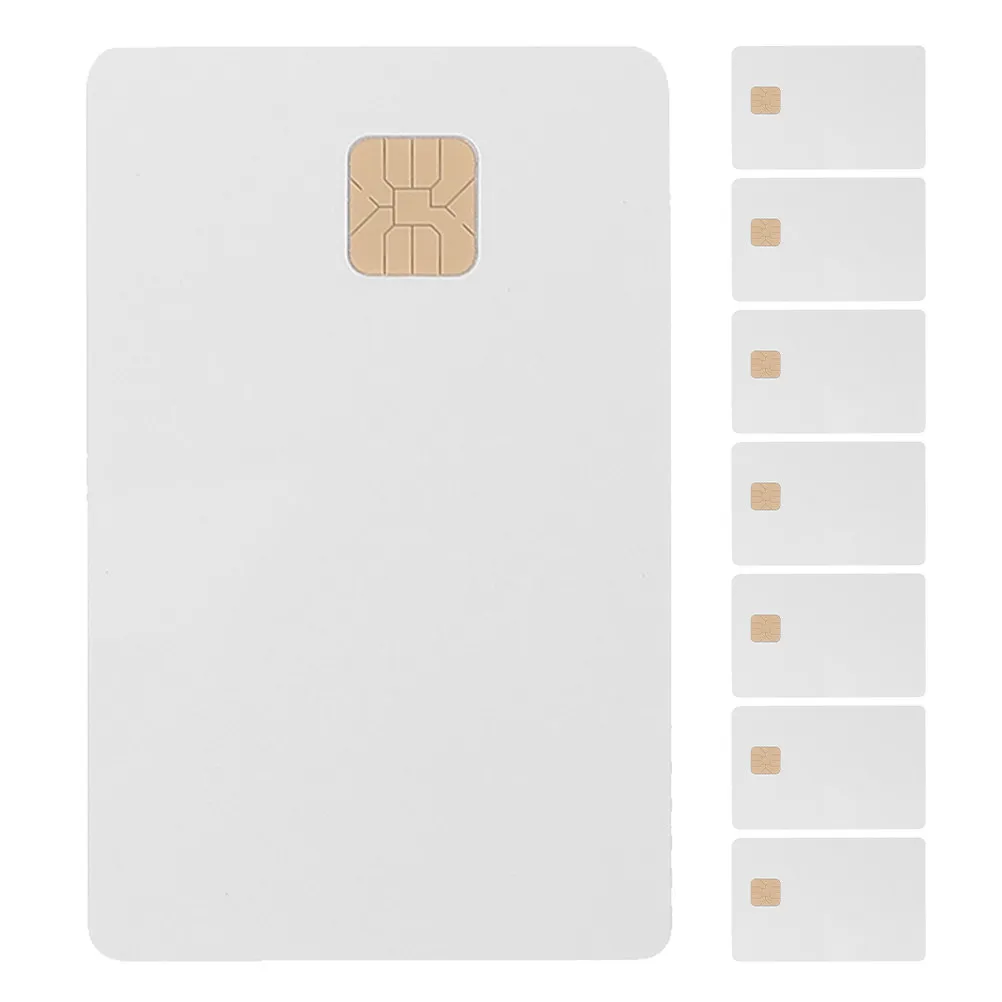 

8Pcs Ic Cards White Splashproof Chip Access Control System Blank PVC Cards for Hotel Parking Attendance Access