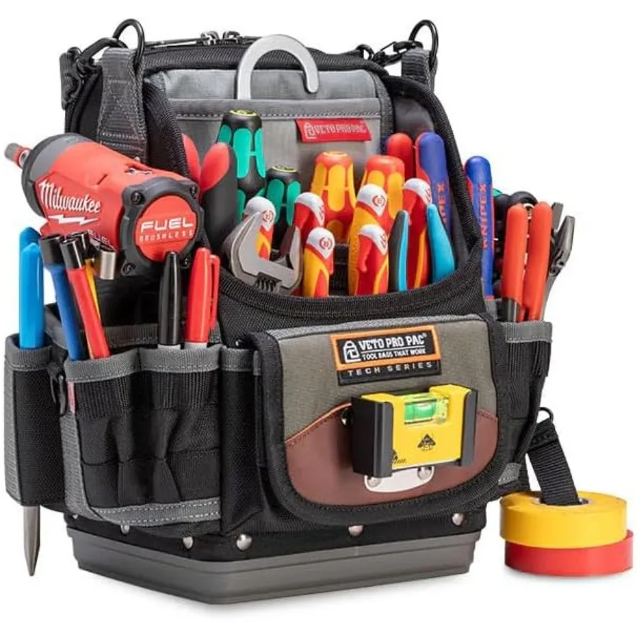 Pro Pac SB-LD Hybrid Tool and Meter Bag for Industrial Use Durable Polyester Material Black Color Lightweight Design with Multi