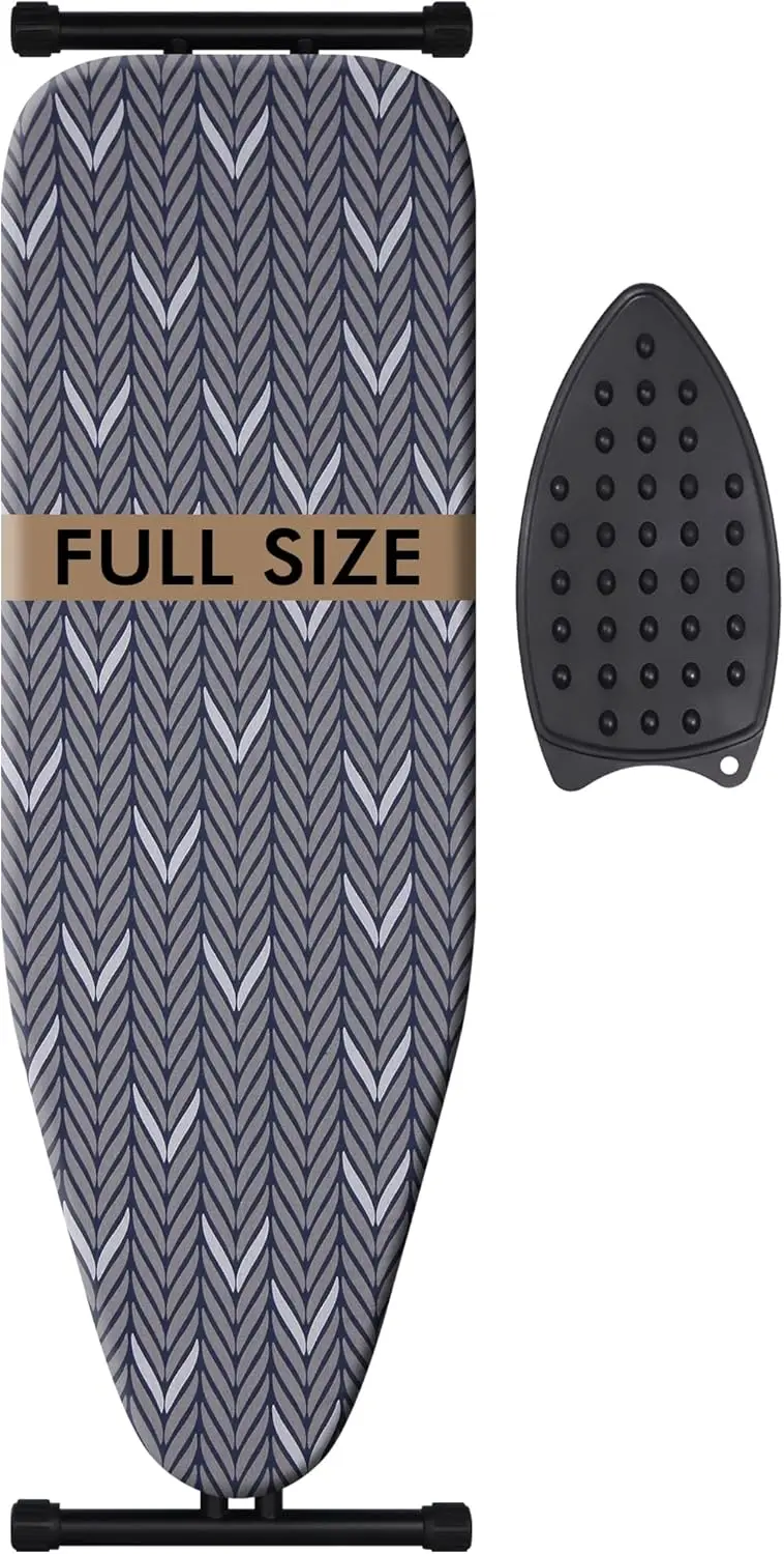 

Ironing Board Full Size, Metal Construction Ironing Board with Extra Thick Heavy Duty Padded Cover, Stable Structure