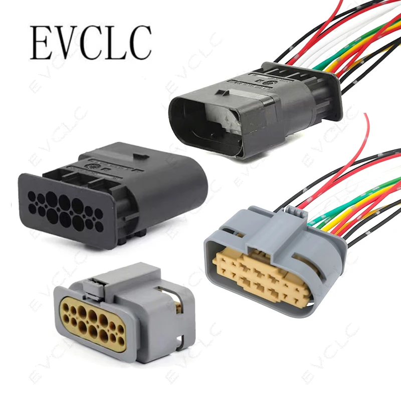 1 Set 14-Pin Car Wiring Harness Connector Waterproof Plug A0525456026 13527905 for Car Headlight Male Female Plug