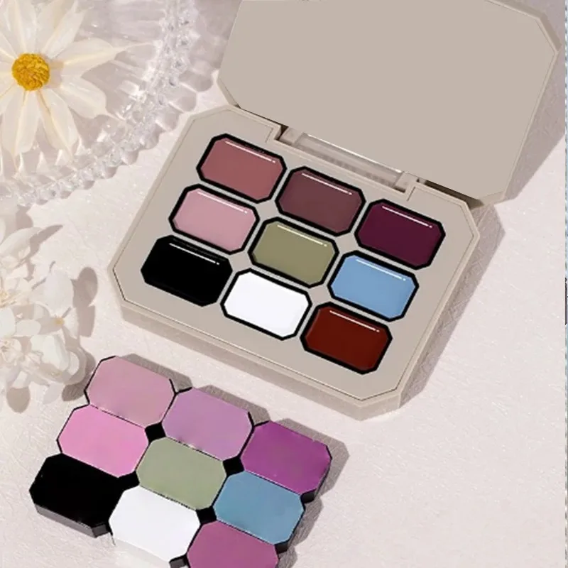 Top Selling 9-color Solid Gradient High-saturation Blush Nail Polish Blue Nails Pink Nails UV LED Light Nails view 3