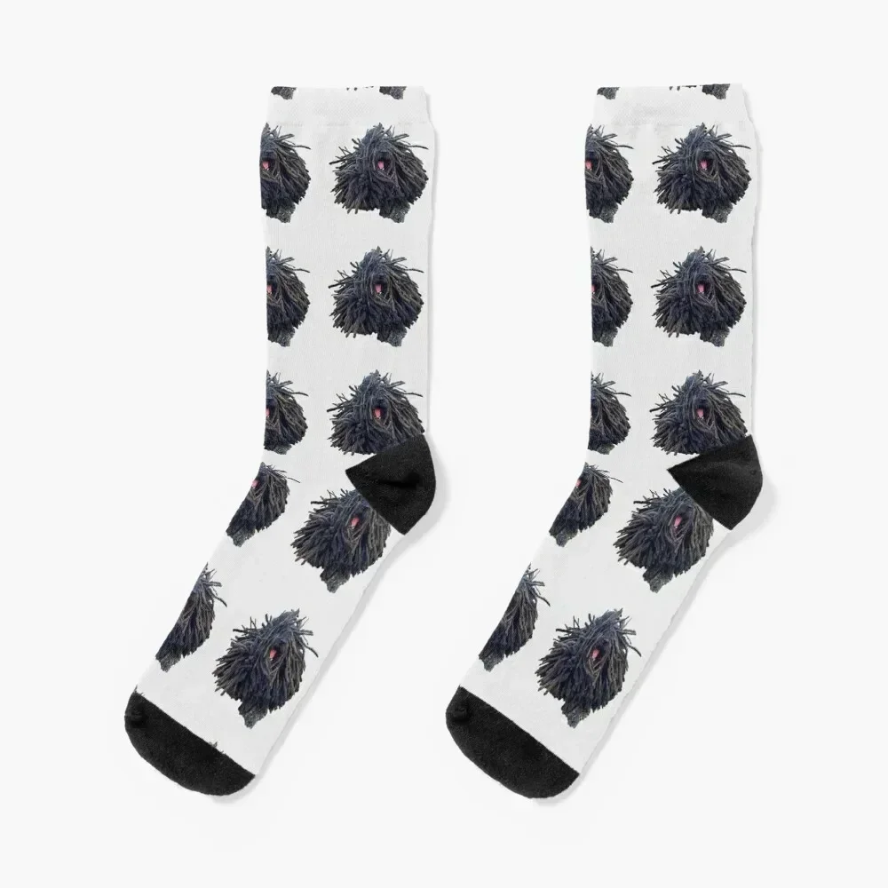 

Hungarian Puli Puppy Dog Dreadlocks Socks winter thermal kawaii new year Soccer Socks Men Women's