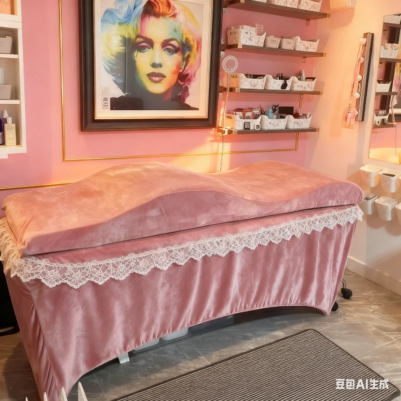 

Multifunctional Tatami Eyelash Beauty Bed High Rebound Foam Beauty Salon Curved Mattress Removable and Washable