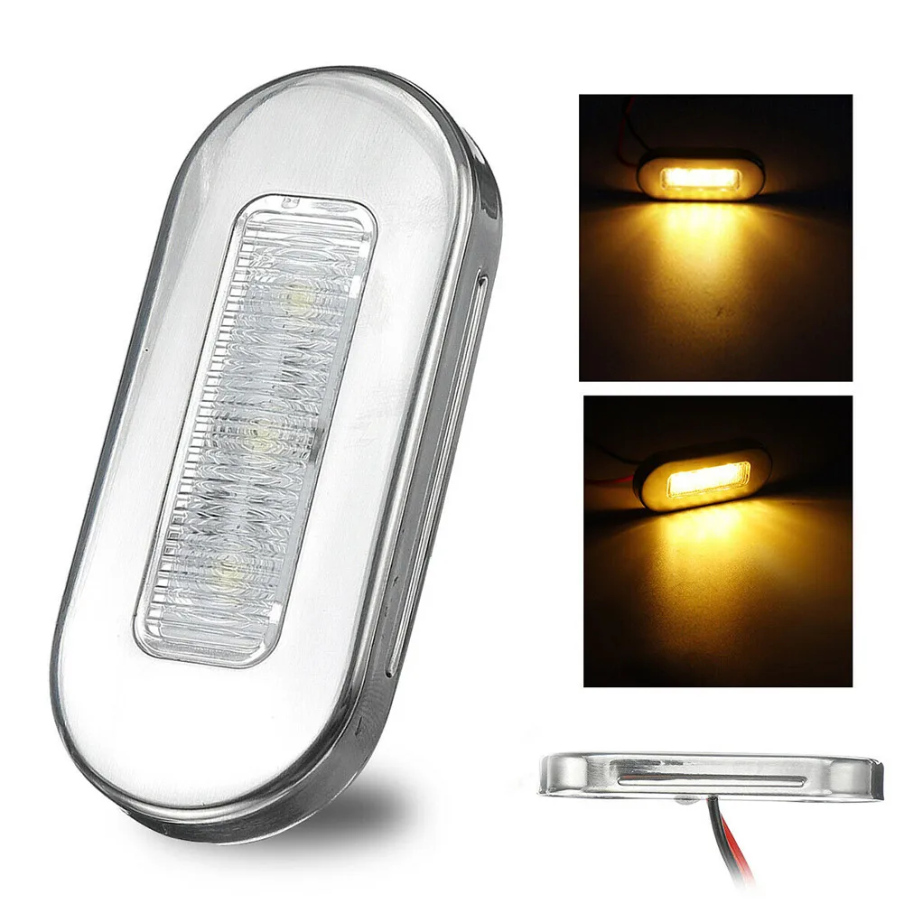 Lampu setrip LED untuk kapal/laut, lampu LED putih dingin, lampu ekor kapal Yacht, lampu penerangan LED 2 buah/set