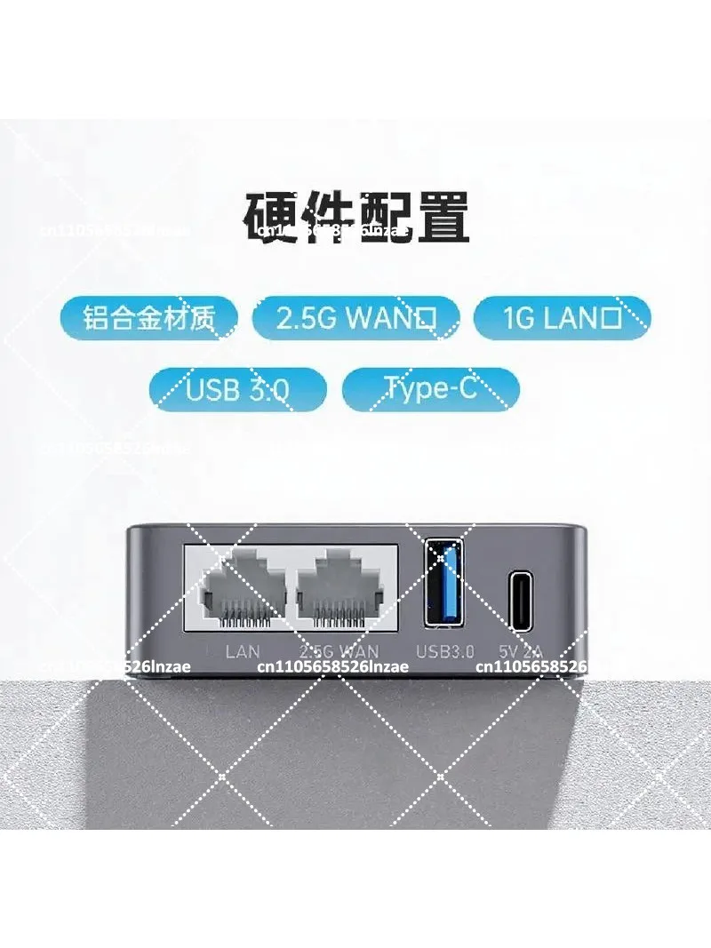 Mini VPN Security Gateway 2.5G WAN Router for Home Office Remote Work Internet Protection