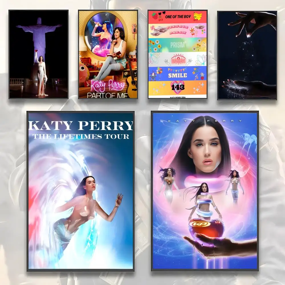 المغني K-كاتي P-بيري 1432 ألبوم ساخن اللوحة الخط HD قماش المشارك غرفة المعيشة غرفة نوم بار الديكور الجمالي #1