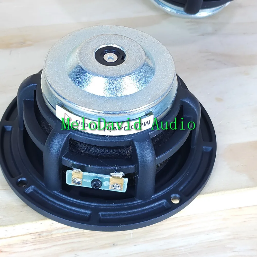 A Pair 2 Pcs  of MeloDavid 4 inch  FR4Nd   carbon fibre cone fullrange speaker woofer