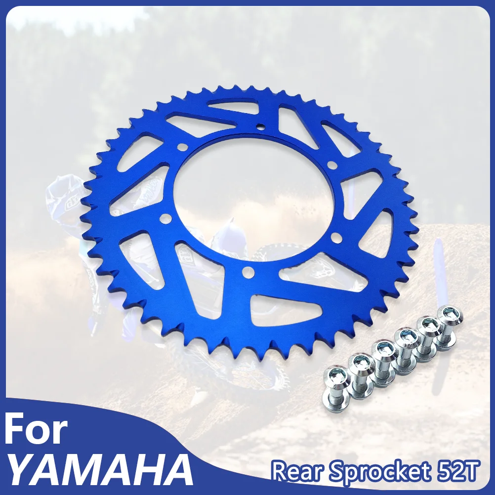 

Для мотоцикла YAMAHA 52T комплект задних звездочек, алюминиевая цепная пластина, тормозной диск YZ YZF WRF 125 250 450, внедорожный аксессуар