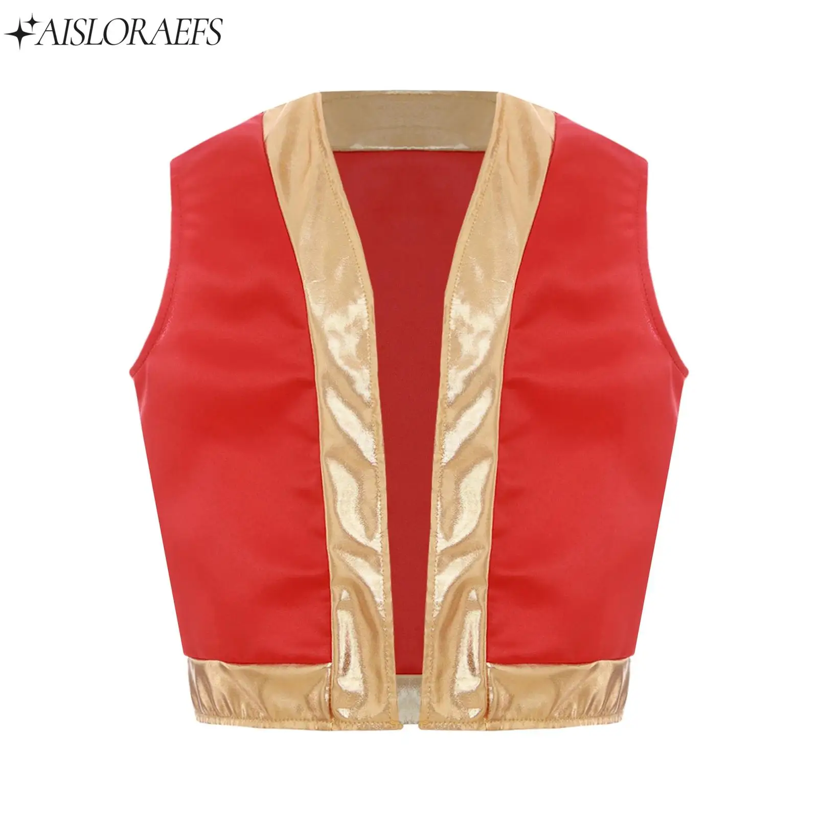 

Kids Girls Boys Game Character Carnival Cosplay Costume Loose Vest Role Play Halloween Dress Up Stage Performance Party Costume