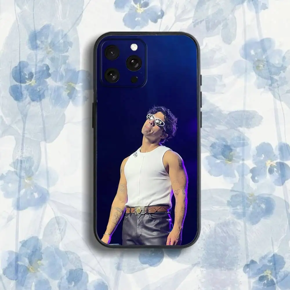 Custodia per telefono Singer Joe J-Jonas-ES per iPhone 17,16,15,14,13,12,Pro,Max,Plus,E,SE4,Air,Mini scatola morbida nera