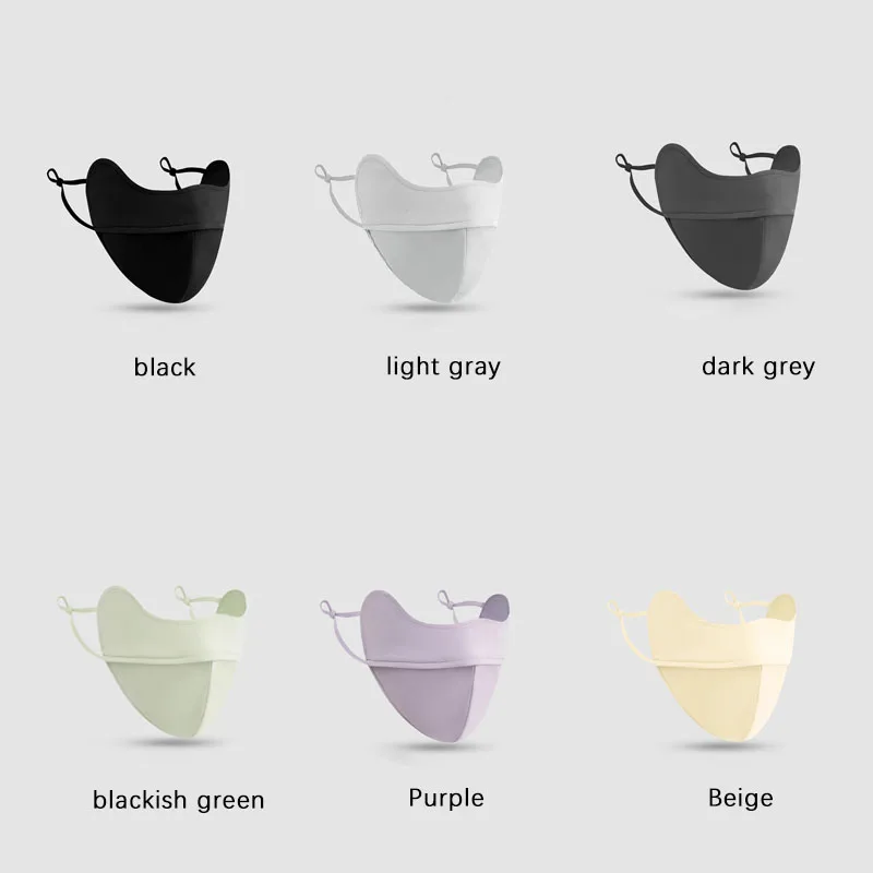 

Рыбья кость, трехмерная нейлоновая тканевая солнцезащитная маска, уличный солнцезащитный козырек и защита углов глаз, шелковая летняя дышащая маска