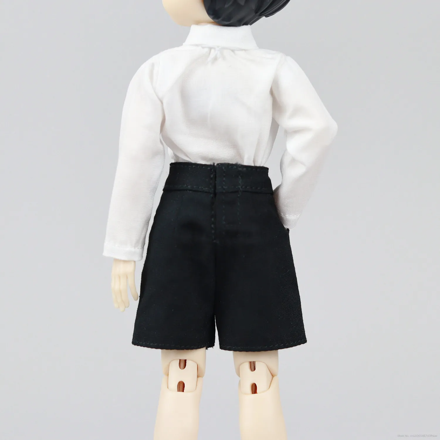 1/8 Points BJD Doll Formal Shorts High Waist Double Buttons Pleated Shorts Fit Zack Xili Beiming Body Handmade Doll Clothes Acce