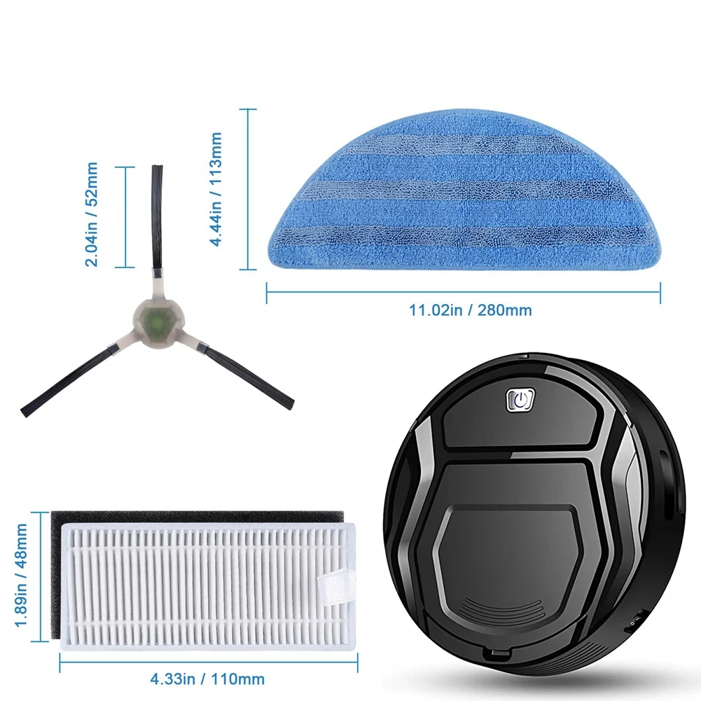 Replacement Parts for Lefant M201 U180 M571 M200 M500 M501 M520 T700 T800 Robot Vacuum Cleaner Accessories Kit_A66K