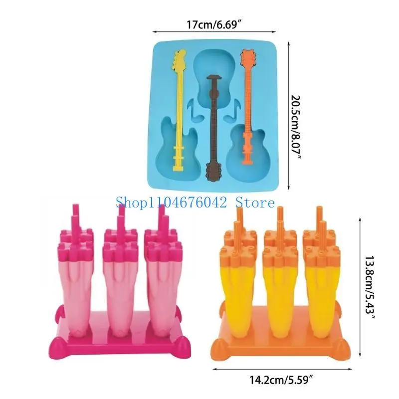652F Rocket Silicone Cake Molds for DIY Ice Cream Easy Release Ice Maker