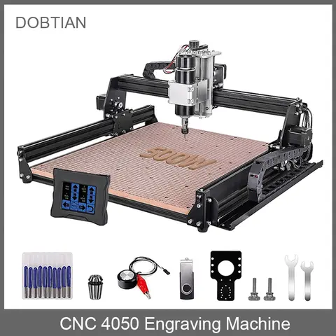 500W 스핀들이있는 CNC 4540 밀링 머신 CNC 40W 레이저 조각 기계 목재 PCB 알루미늄 스테인레스 스틸 용 3D 프린터