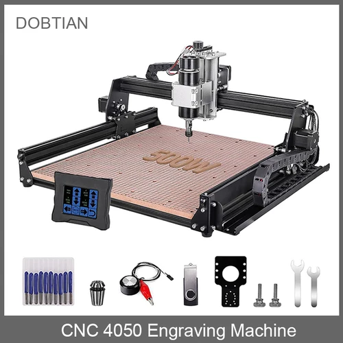 500W 스핀들이있는 CNC 4540 밀링 머신 CNC 40W 레이저 조각 기계 목재 PCB 알루미늄 스테인레스 스틸 용 3D 프린터