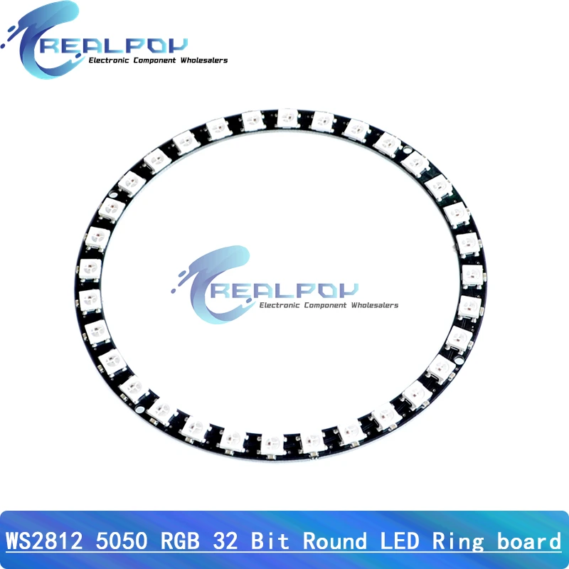WS2812B LED Pixel Individually Addressable Ring 8/12/16/32 Bits Leds WS2812 Built-in IC Full Color Circle Led Modules Light DC5V image 5