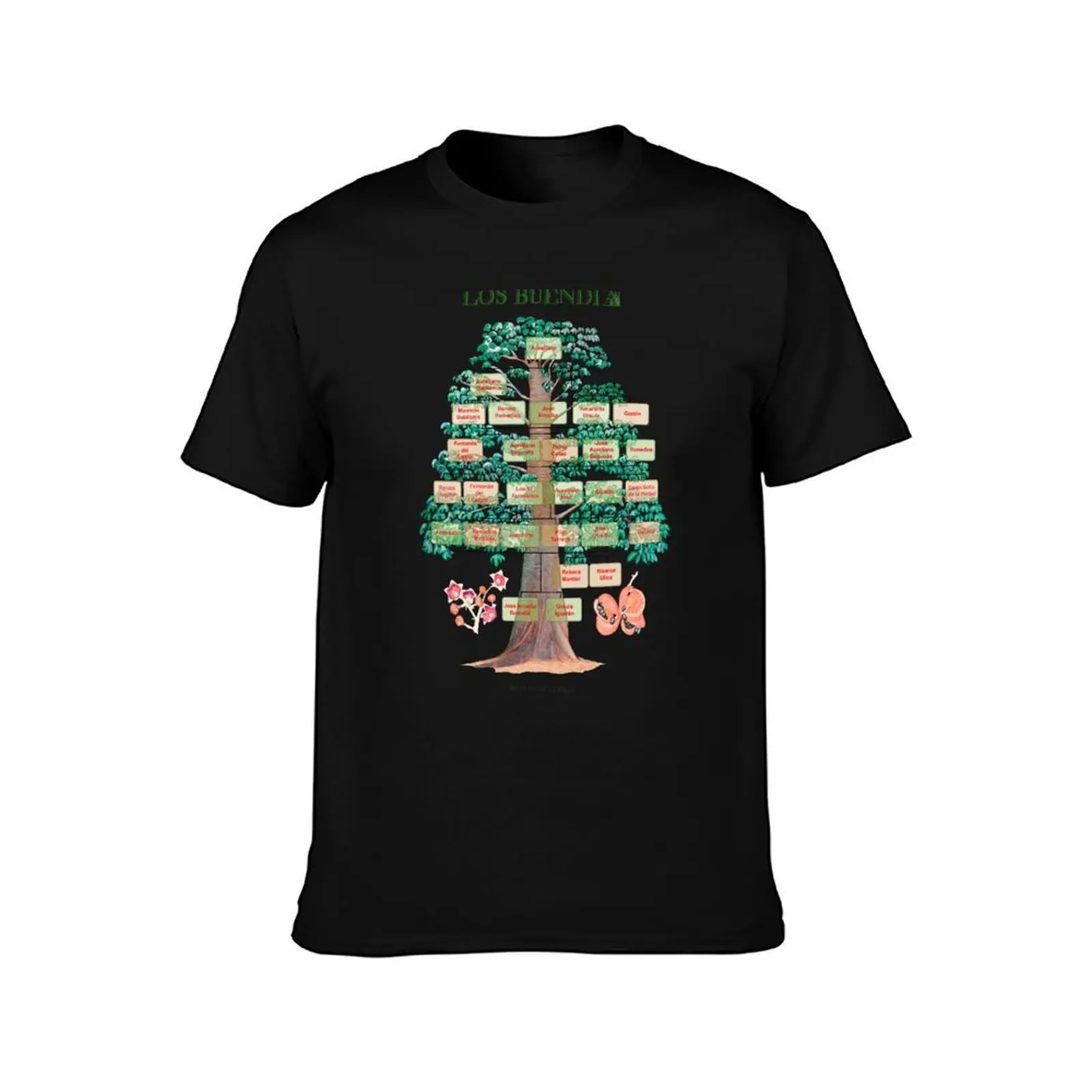 Los Buendía Family Tree, One Hundred Years of Solitude T-Shirt Sporty Casual Quick Dry T-Shirt