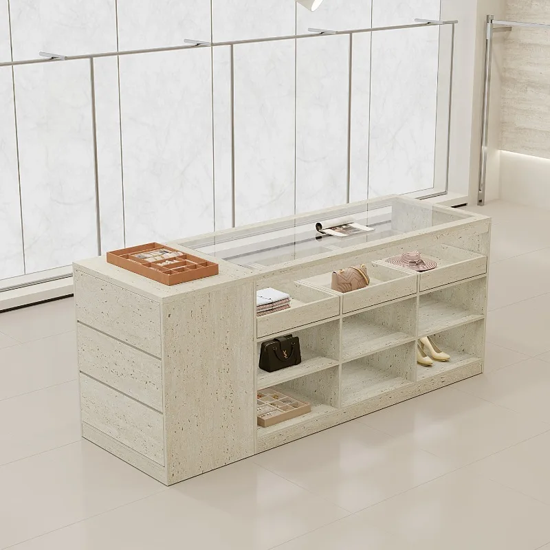 Clothing store Nakajima cabinet, medieval women's clothing store, flowing water platform push-pull free combination