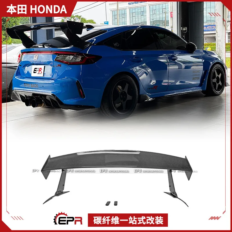 

Подходит для Honda TYPE R, модифицированный задний спойлер FL5 из углеродного волокна GT, большой хвост, фиксированный ветровой спойлер Varis