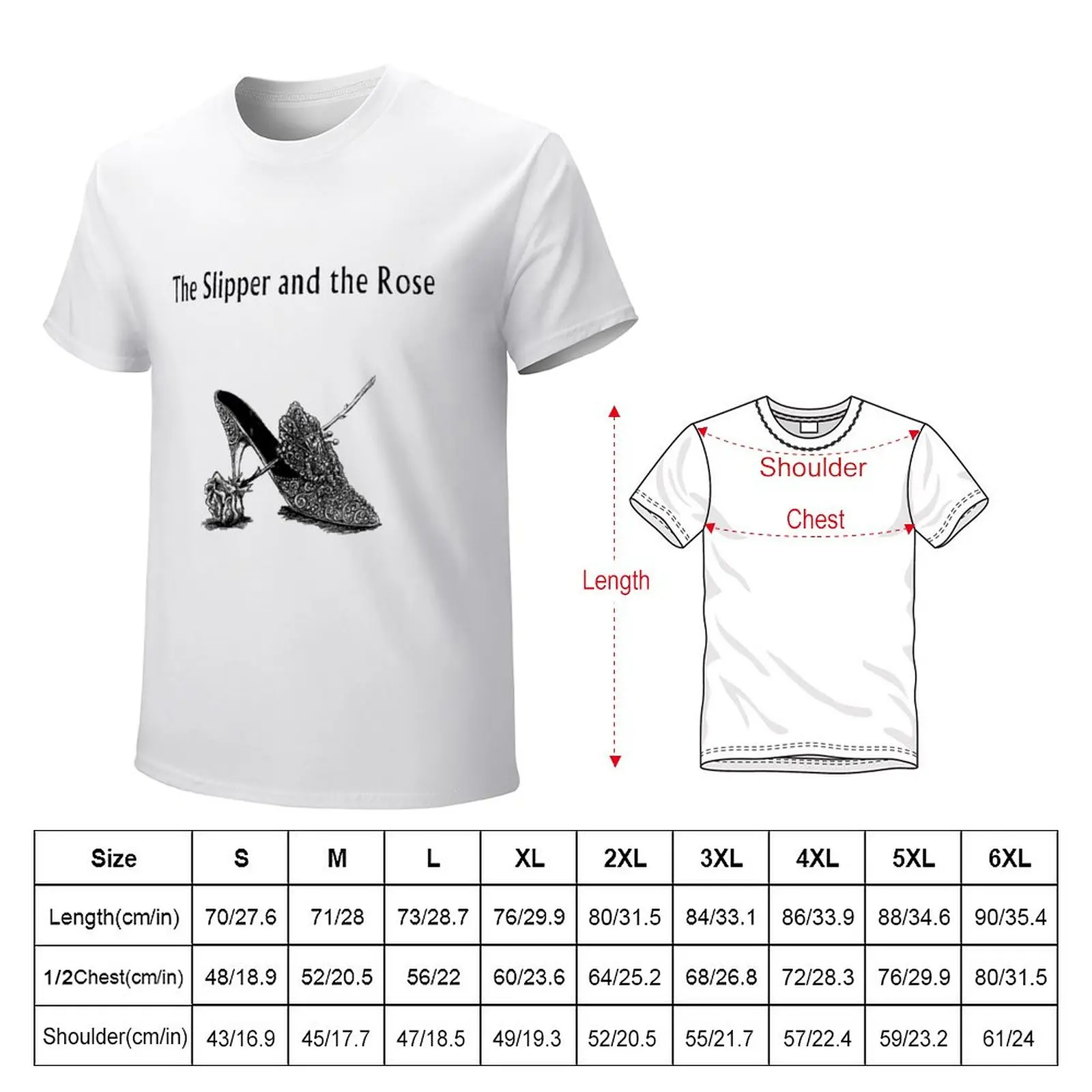 The Slipper and the Rose T-Shirt graphics summer tops black t-shirts for men