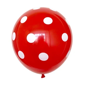 Polka Dot Latexballons für Geburtstagsfeierdekoration, Babypartyvorräte für Mädchen, Dame, Rot, Schwarz, Blau, Grün, 12 PCs 12 Hauptverkäufe Lady Bug Geburtstagdekoration - №6