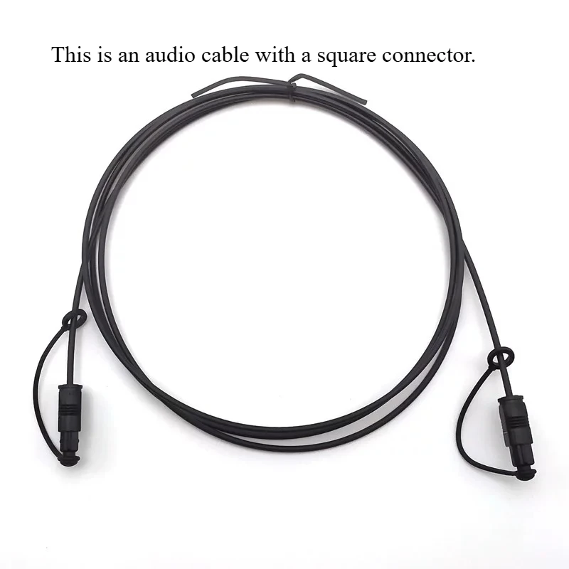 Square Port Optical Fiber Digital Audio Cable for Samsung LG Sony Power Amplifier Lossless Transmission