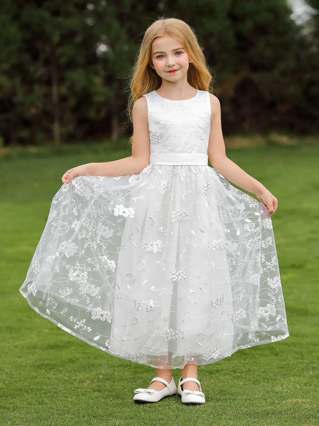 Luxury Blush Pink Kids Evening Gown Tulle Ruffle Long Sleeve Romper Dress Flower Girl Wedding Party Formal Dress For Toddlersف