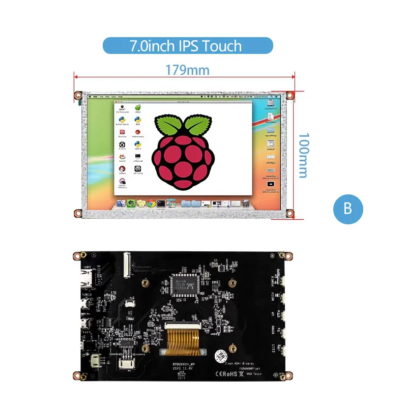 Imagem -05 - Portátil Hdmi Touch Screen Kit Caixa do Computador Secundário Ips Gaming Split Screen Raspberry pi Jetson Nano