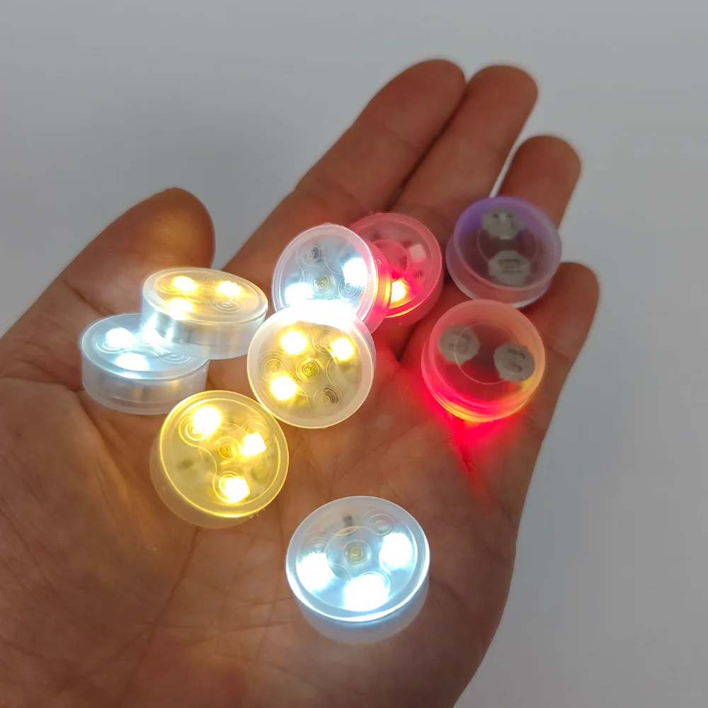 5pcs Mini LED Press Light RGB Flash Warm Cool White DIY Dollhouse Model Toy Flashing Atmosphere Lamp Decoration