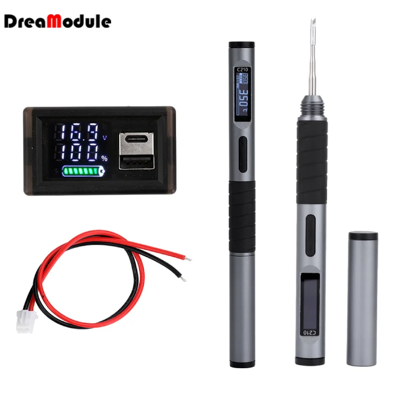 

100W Electric Soldering Iron intelligent Digital Display Constant Temperature Type-C Charging Soldering Iron Heating Pen