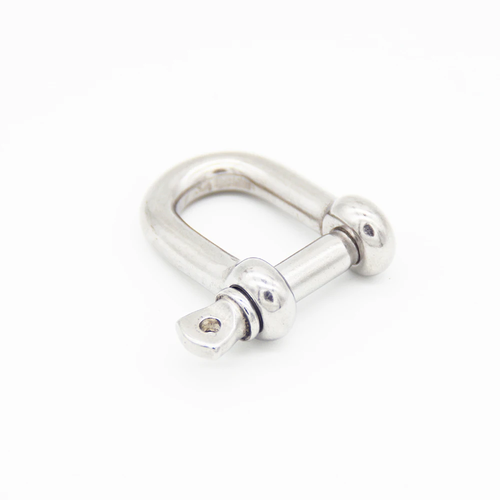 M4-M32 Stainless Steel 304 Antirust Dee Shackles D Shackle Screw Pin D Type Carabiner Connector Buckle Tow Lifting Hoisting