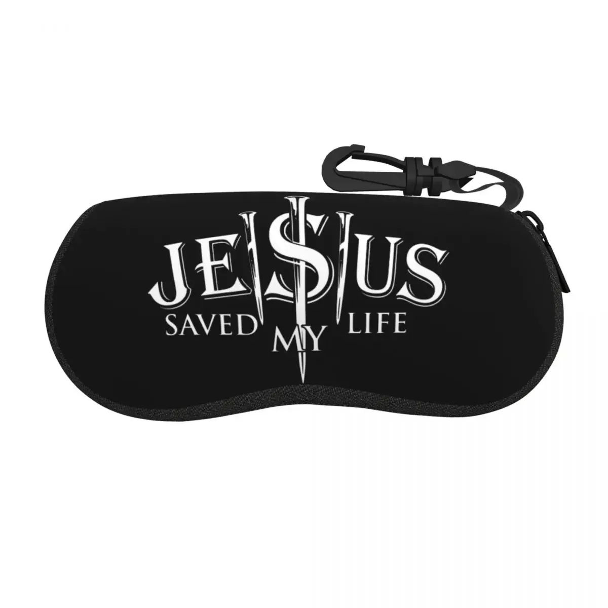 Custom  Saved My Life Shell Eyeglasses Protector Cases  Sunglass Case Christ Religion Christian Faith Glasses Pouch