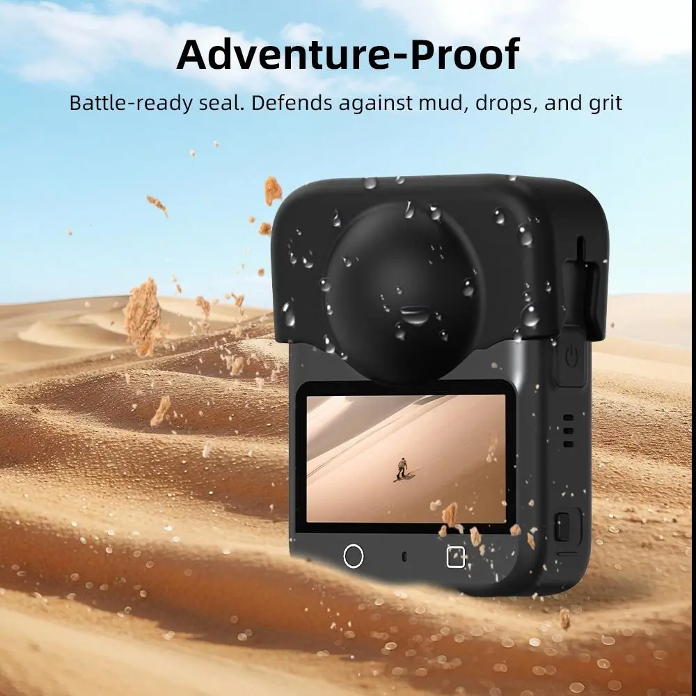 Silicone Lens Cap Shockproof Lightweight Lens Protector Durable Anti-Scratch Lens Protective Cover for DJl Osmo 360