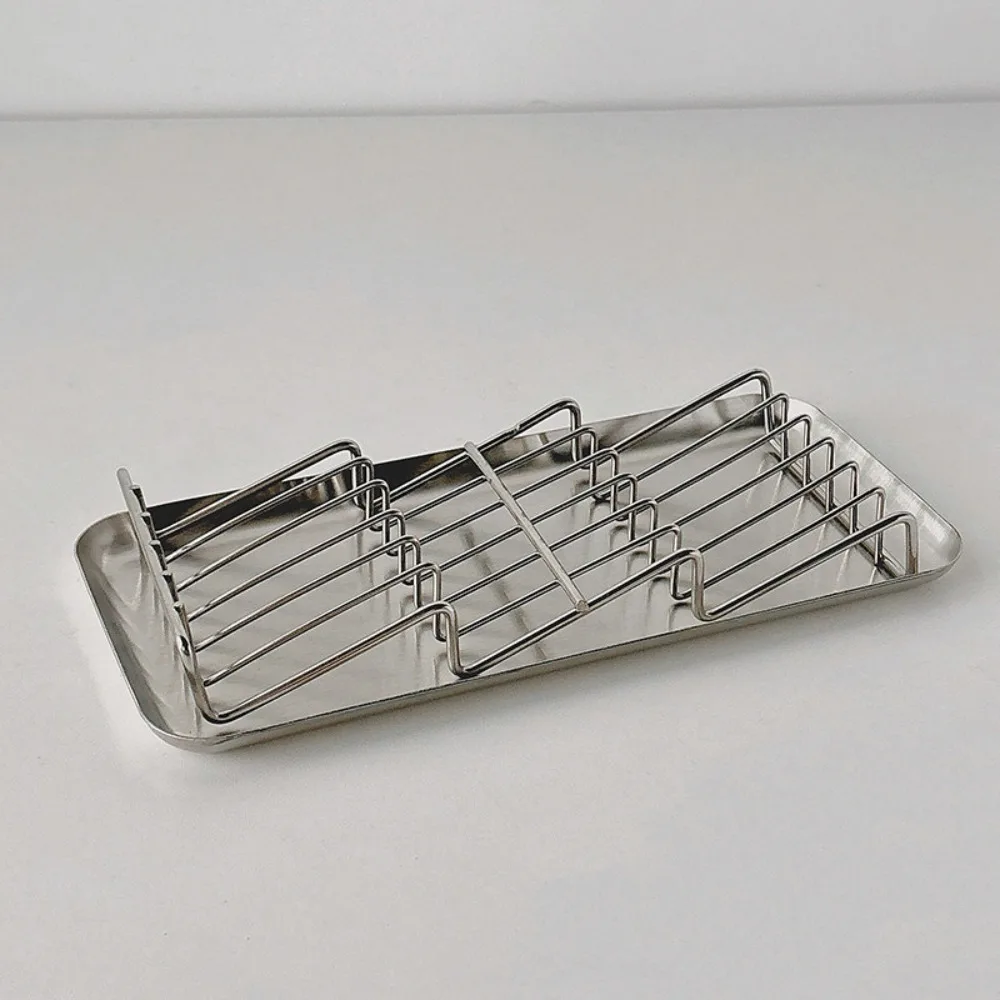3 Layers Stainless Steel Soap Dish Self Draining Soap Holder Keep Soap Dry Durable Tray for Shower Kitchen Bathroom Accessories