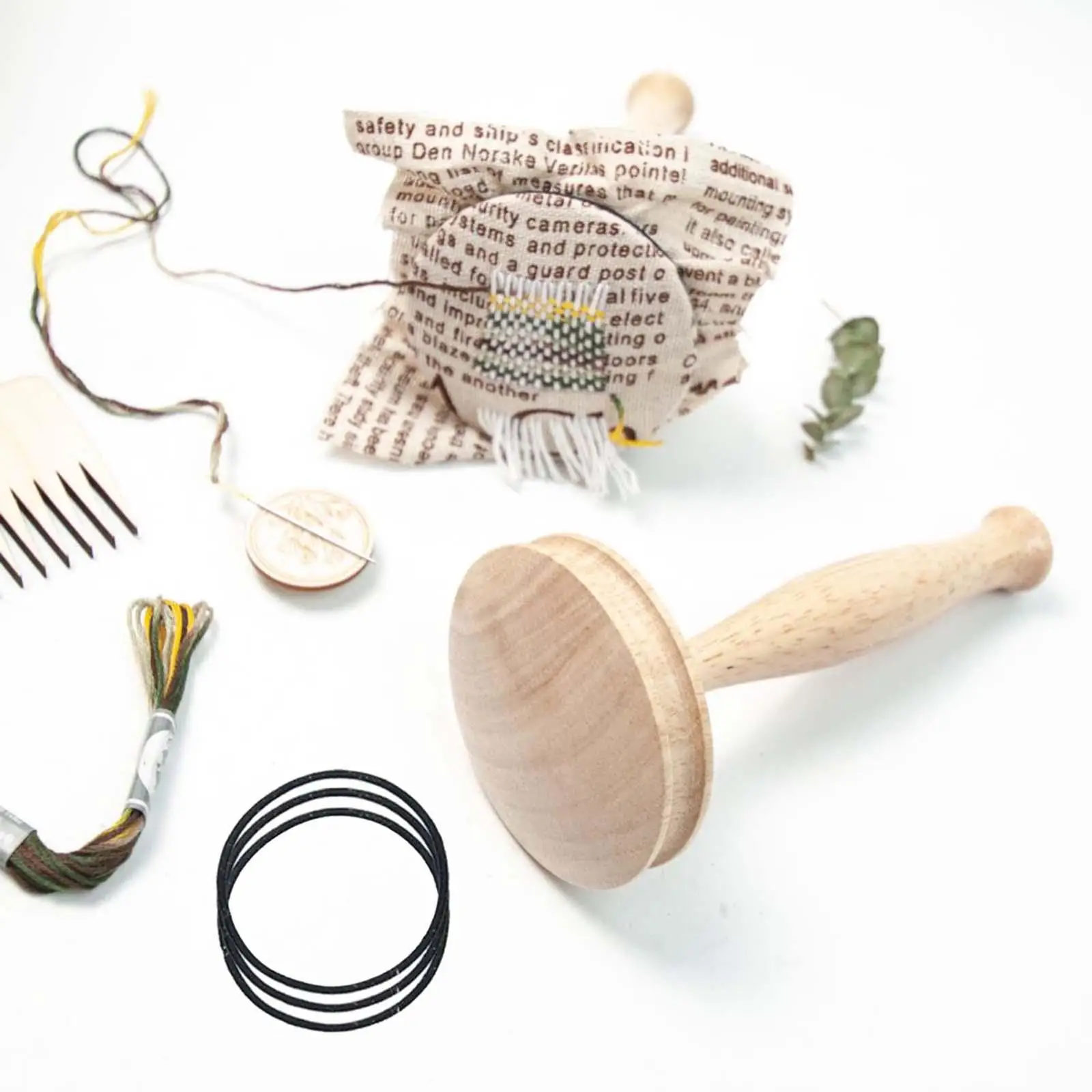 Wooden Darning Supplies Set Quilt Bearing Mushroom Darner Tools for Sock Hole Repair Craft Projects