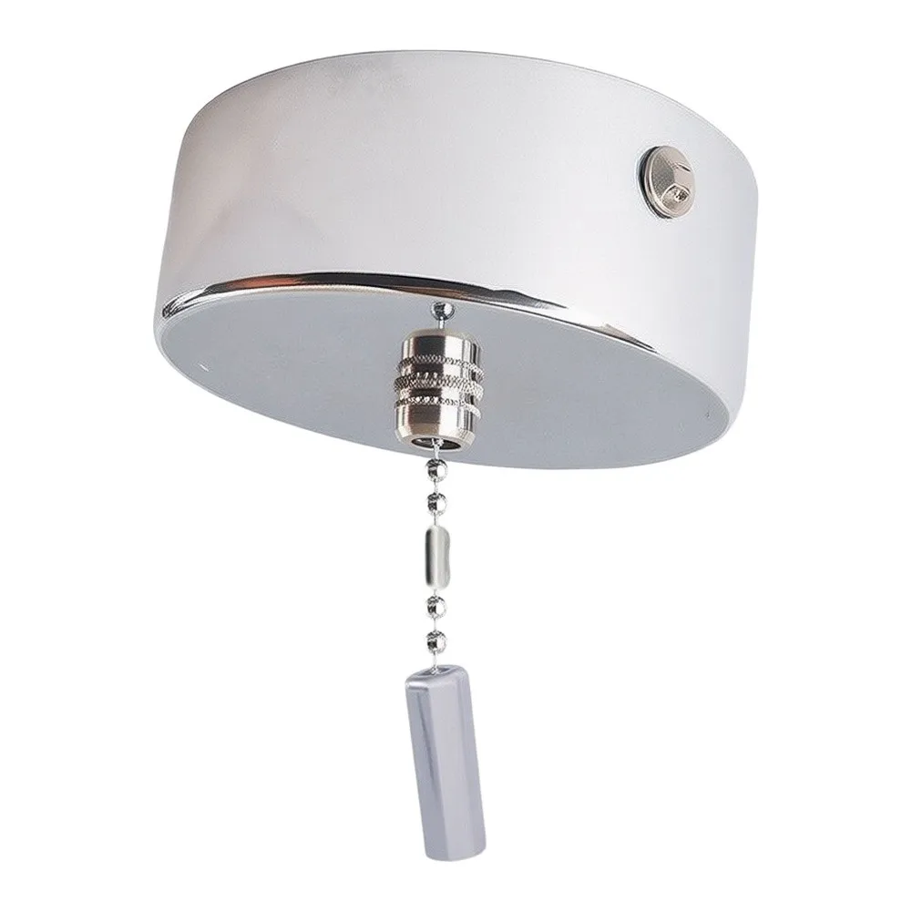 Retro Ceiling Pull Cord Switch for Pendant Lights with Metal Construction Diameter 6cm Rope Length 50cm or 100cm