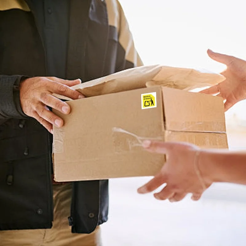 1000 قطعة 1 سنتيمتر/0.39in اسبانيا إعادة تدوير التسمية اسبانيا تنظيم جديد تصنيف LabelEPR التعبئة والتغليف الامتثال ملصق #2