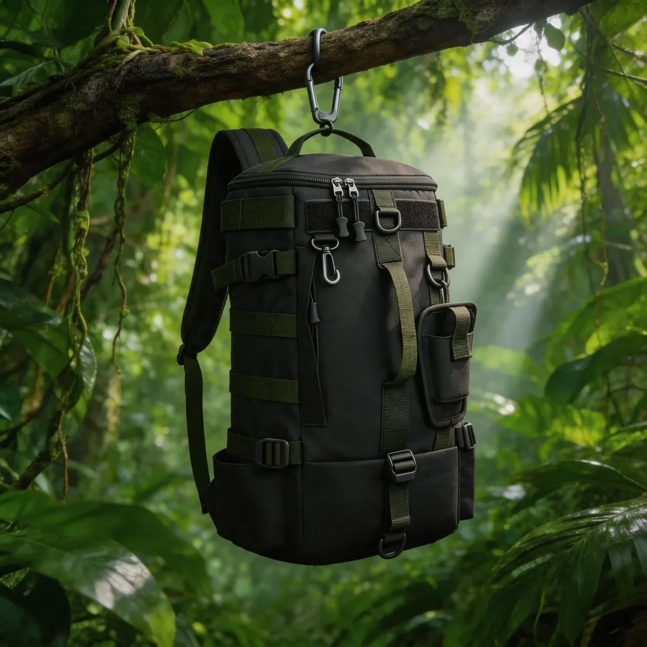 Multifunctional Lure Fishing Backpack With Knife Hanging Bag Modern Minimalist