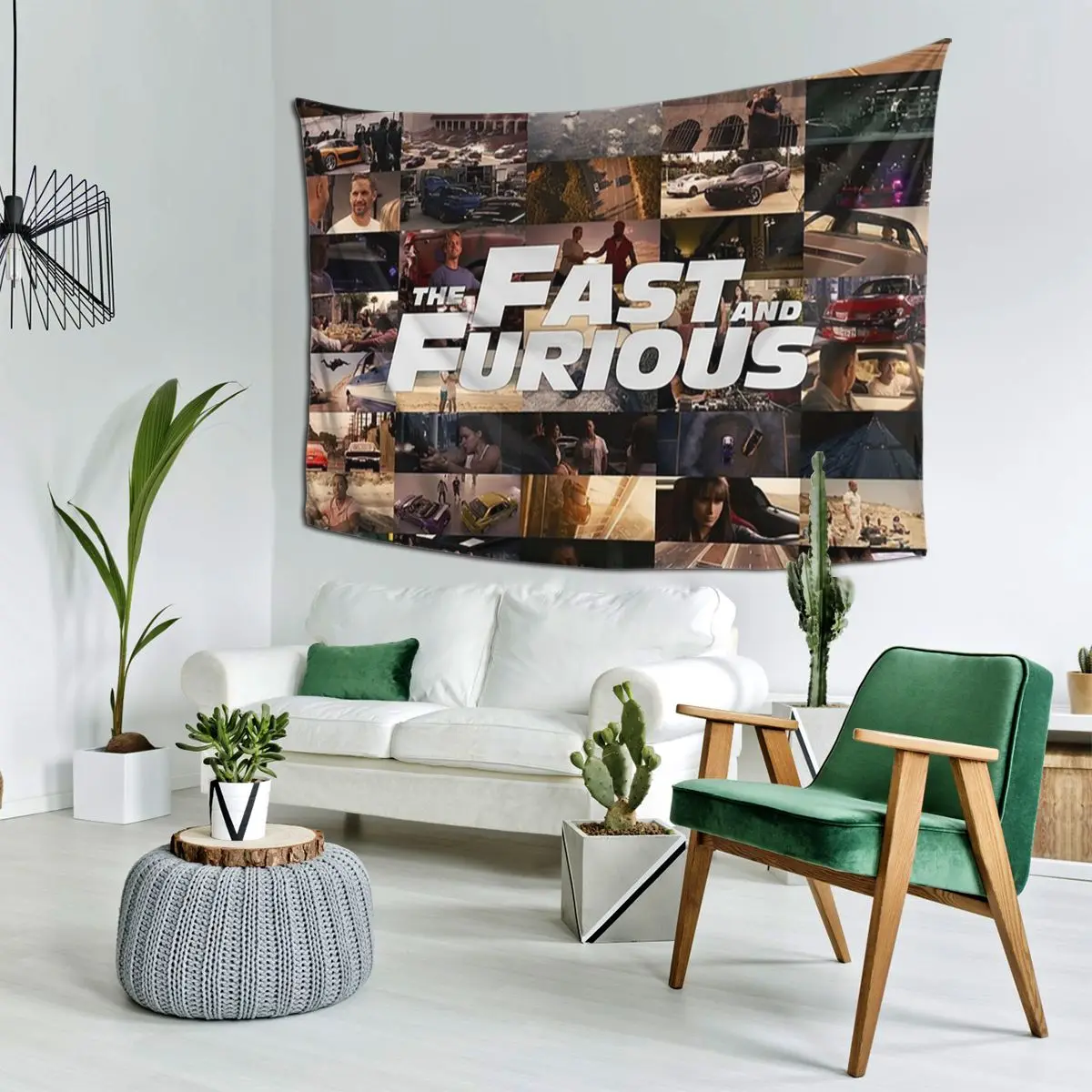 Fast And Furious - Legends - Tribute Tapestry Hippie Wall Hanging Aesthetic Home Decoration Tapestries for Living Room Bedroom