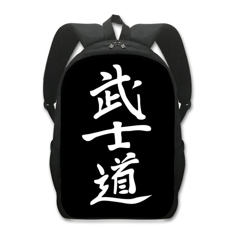 

Seven Virtues of Bushido Backpack Zhongyi Kanji Men Shoulder Bags for Travel Teenager Rucksack Children School Bags Book Bag