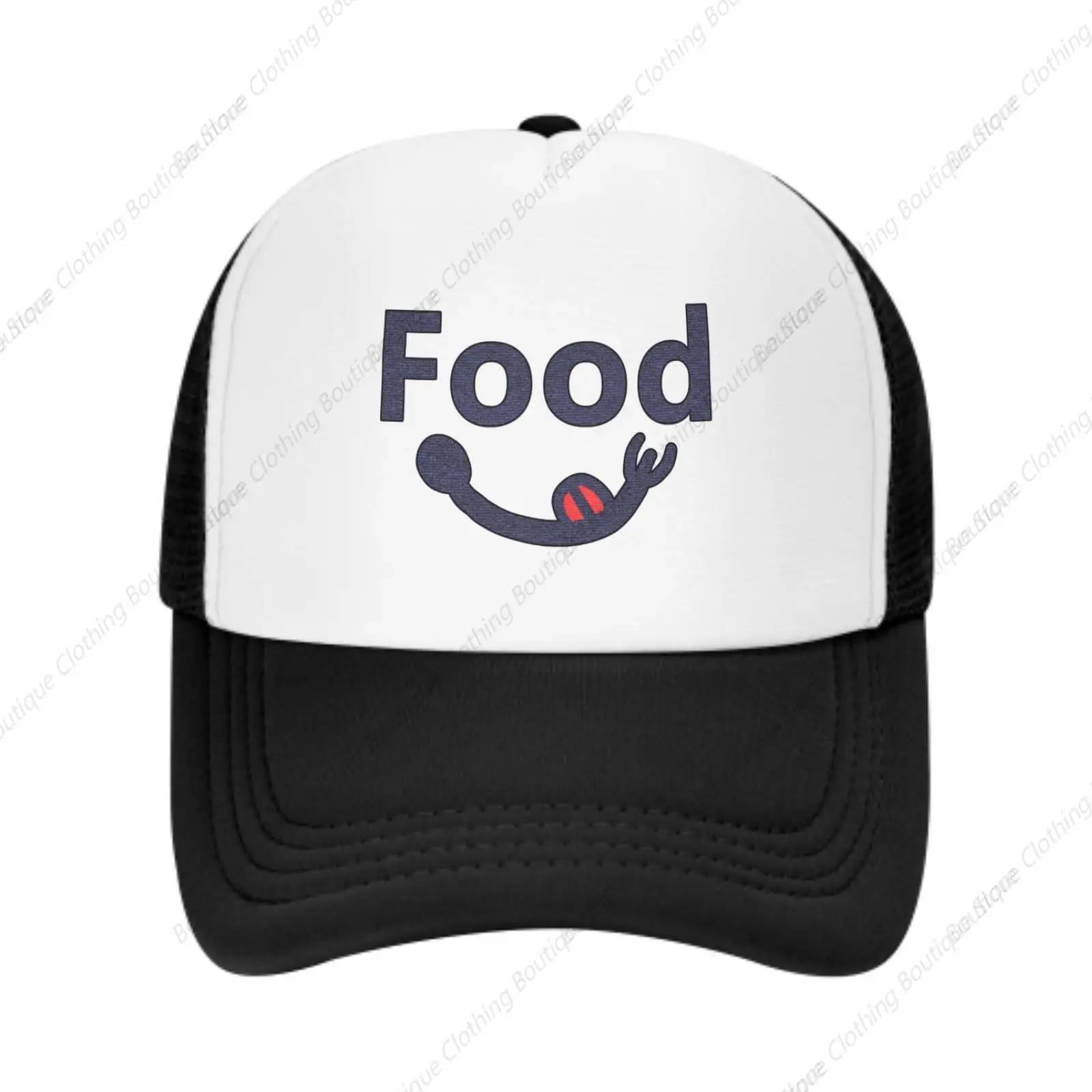 

Funny Food Trucker Hat Baseball Cap, Retro Vintage Style Men's Women's Trucker Hat with Mesh and Adjustable Snap Back