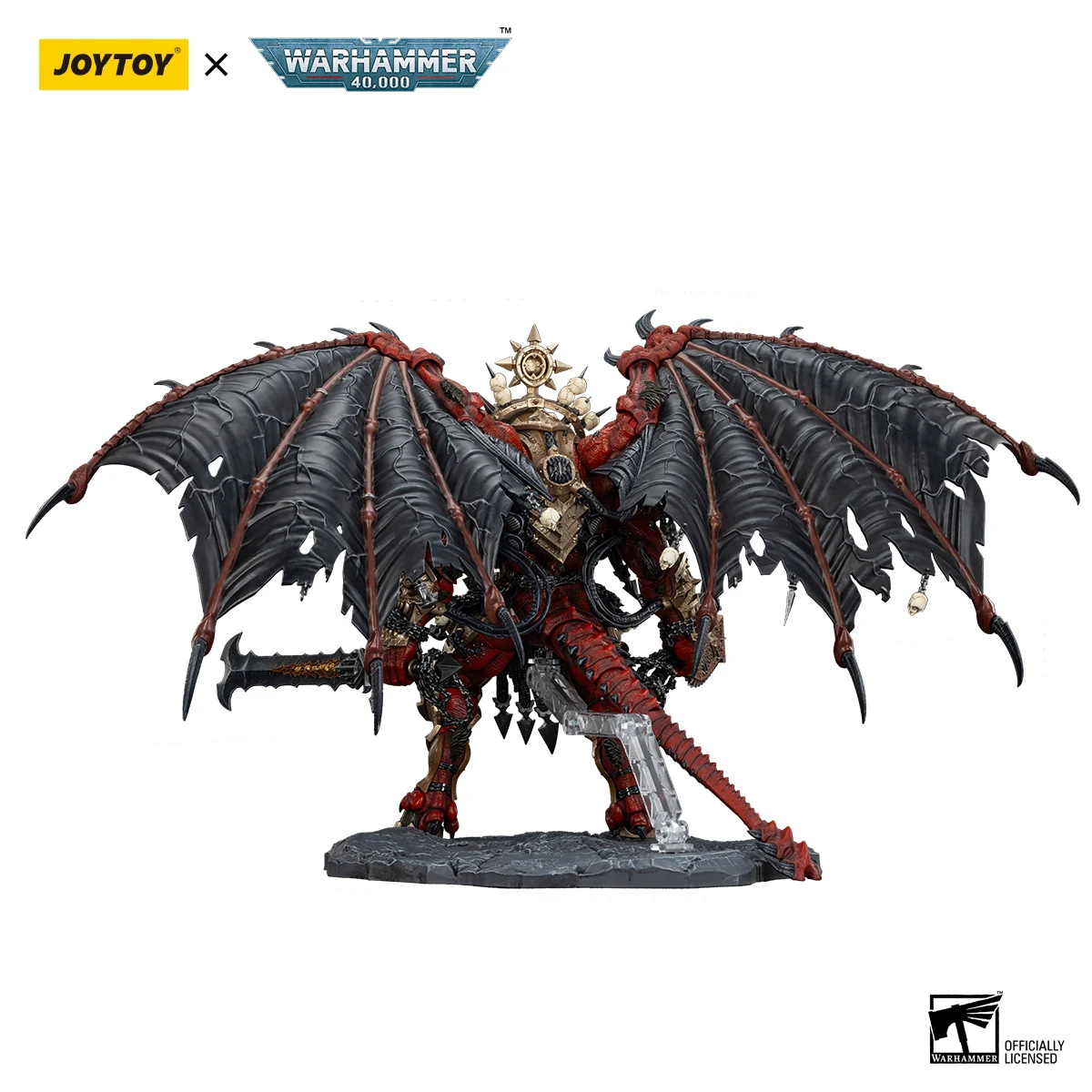 JOYTOY Warhammer 40k 1/18 Figures World Eaters Angron Daemon Primarch of Khorne  Action Figure Toy Custom Mode