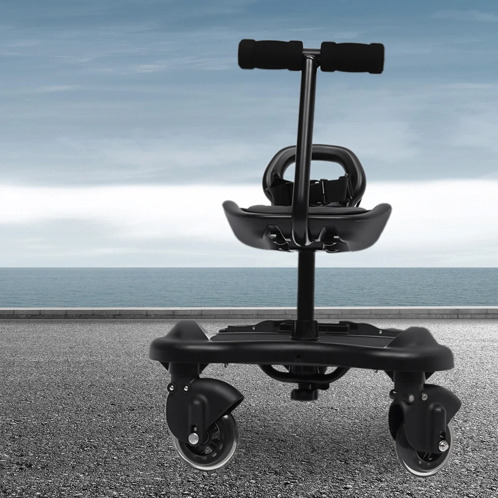 Universal 2-in-1 รถเข็นเด็ก BOARD,เด็ก Rider รถเข็นเด็กสิ่งที่แนบมาที่ถอดออกได้ที่นั่งยืน BOARD,ถือเด็กได้ถึง 44lbs